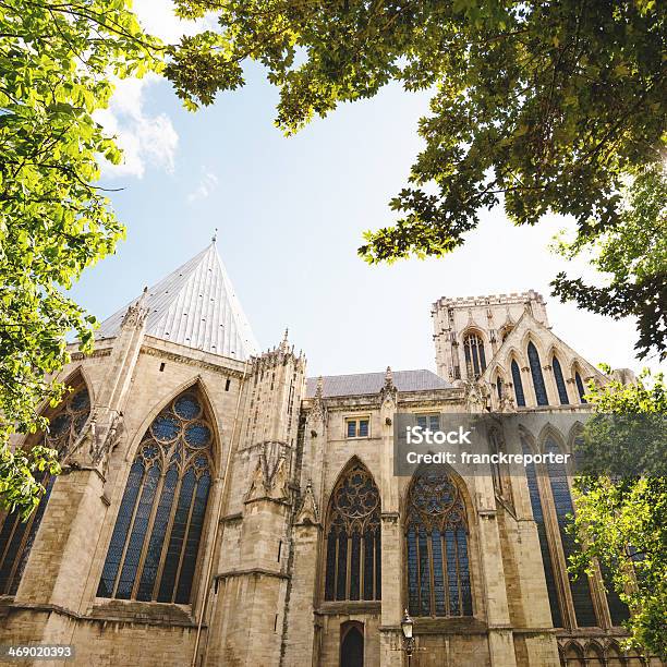 Церковь Architecture В Лето — стоковые фотографии и другие картинки York Minster Cathedral - York Minster Cathedral, Аббатство, Англия