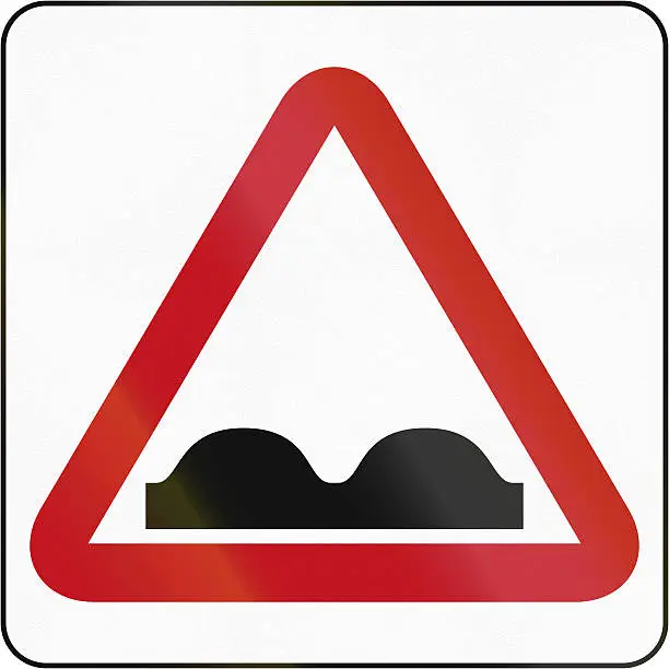 Photo of Bruneian Uneven Road Sign
