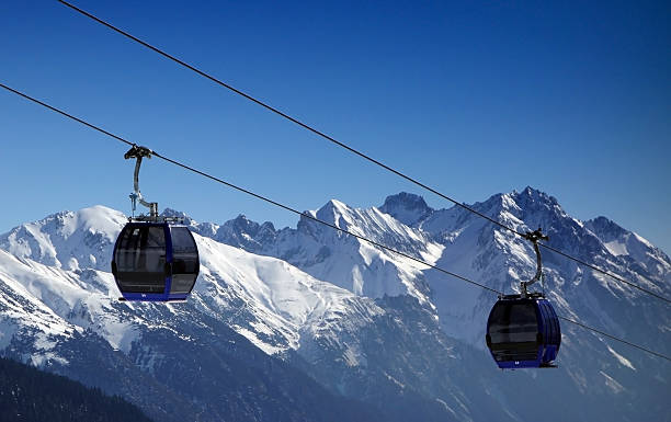 istock Ski lift - St Anton - Skiing 469025296