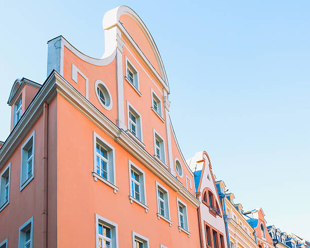 istock Colorful buildings in perspective 469025668