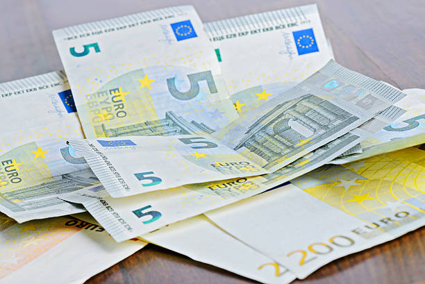 istock Close-up of 5 Euro banknotes 469026664