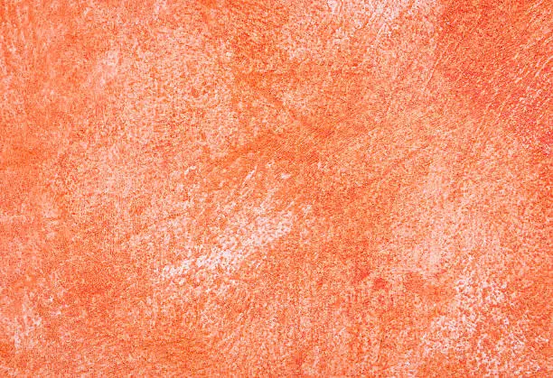 background of  concrete texture decorative surface on wall orange color