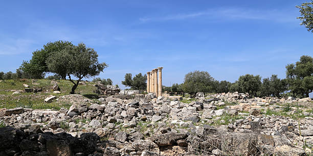 istock Roman ruins at Umm Qais (Umm Qays) --Jordan 469031190