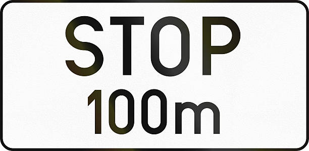 istock Stop 100 Meters Ahead in Austria 469031970