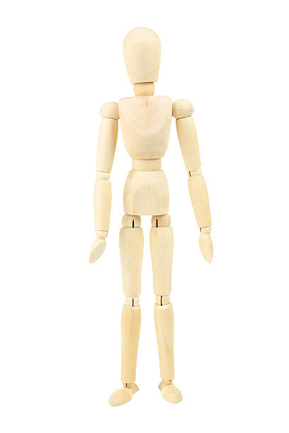 istock Wooden man isolated on white 469033416