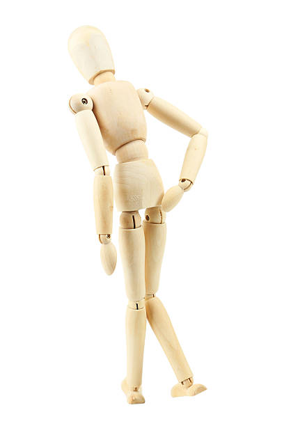 istock Wooden man isolated on white 469033436