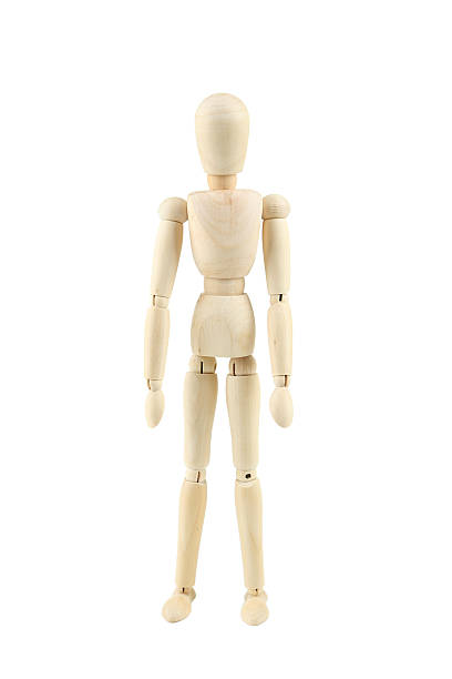 istock Wooden man isolated on white 469033438