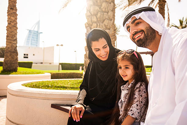 istock Traditional Emirati young family enjoying weekend 469037110