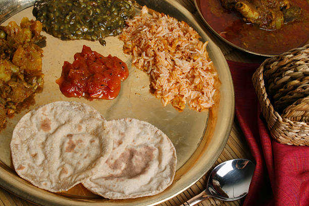 Phapar ko Roti - A typical food from Sikkim. stock photo