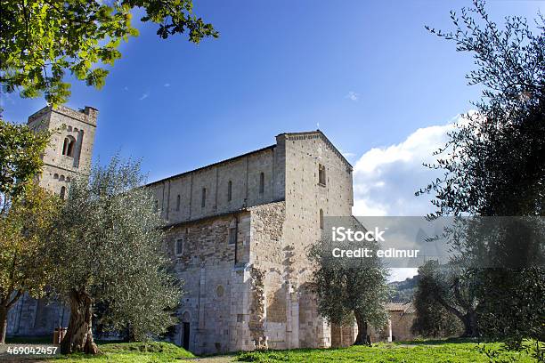 S Antimo Facade 3 Stock Photo - Download Image Now - Abbazia Di Sant'antimo, Abbey - Monastery, Architecture