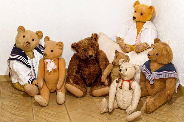 Teddy bears family stock photo