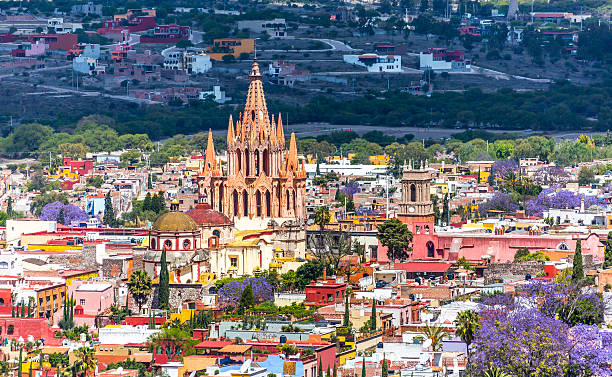 messico, san miguel de allende - san miguel foto e immagini stock