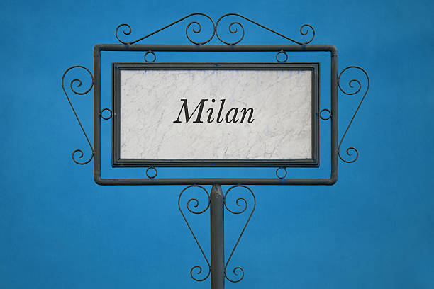 istock Milan City on a Signboard 469048670