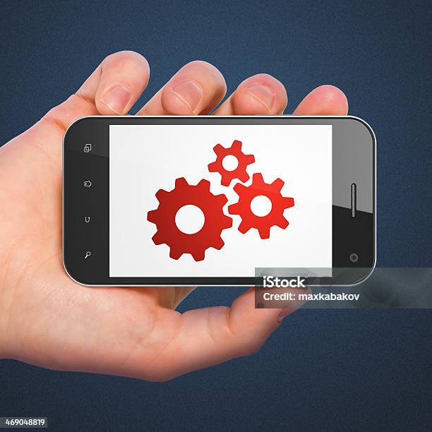 웹 개발 컨셉입니다 Gears 스마트폰 www에 대한 스톡 사진 및 기타 이미지 - www, 개념, 개념과 주제