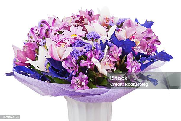 Bouquet Isolated On White Background Stock Photo - Download Image Now - Arrangement, Beauty In Nature, Birthday