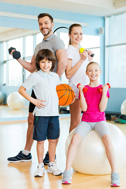 Sporty family.