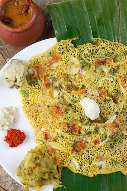 istock Tomato Dosa - A spicy pancake from South India 469051823