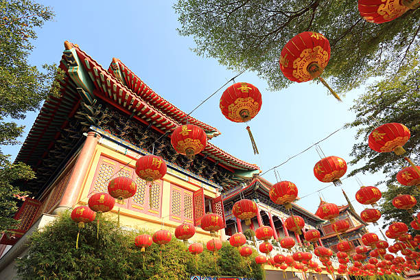 istock Chinese lanterns during new year festival 469052221