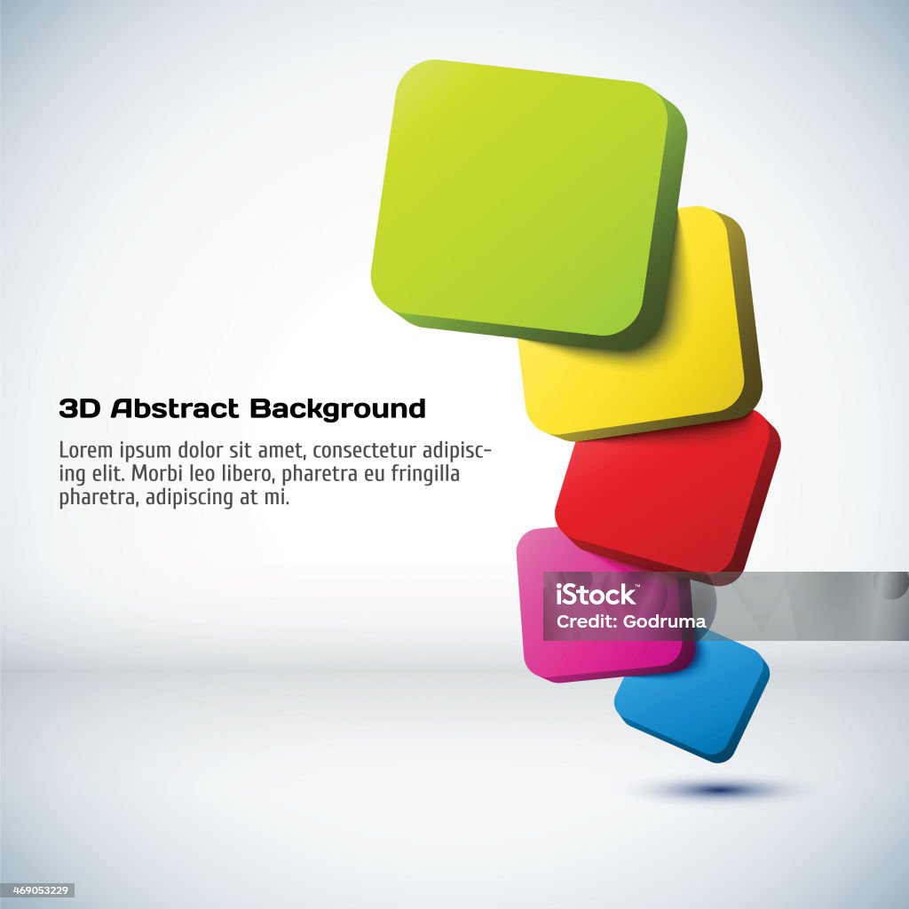 3d Rectangle Invisable Background Colorful 3d Rectangle Background Stock Illustration - Download Image ...