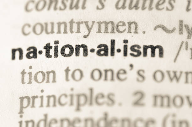 istock Dictionary definition of word nationalism 469057282