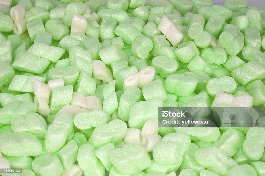 Green insulation foam background Background of green foam insulation Filling Stock Photo