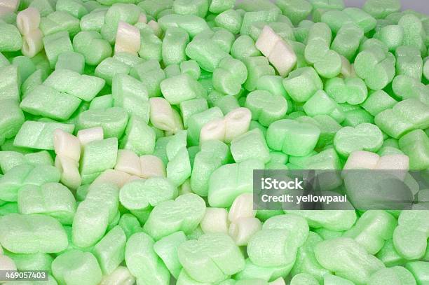 Green Insulation Foam Background Stock Photo - Download Image Now - Filling, Memory Foam, Packaging