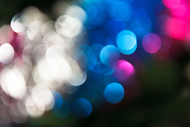 Abstract christmas background. Holiday colored lights stock photo