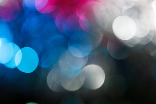 Abstract christmas background. Holiday colored lights stock photo