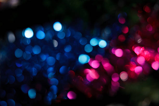 Abstract christmas background. Holiday colored lights stock photo