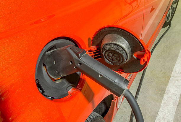 istock Plug-in Connector for Electric Car Charging. 469063066