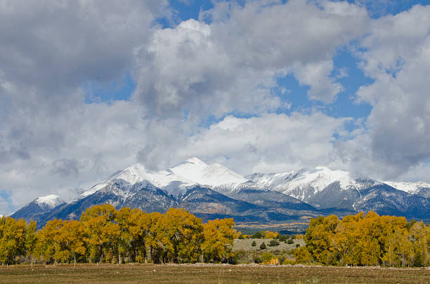 istock Fresh Snow on a Rocky Mountain Autumn Landscape 469063442