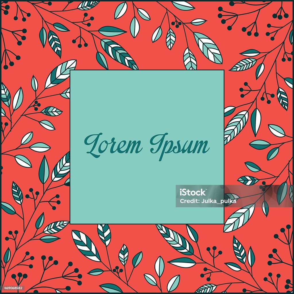 Foliage Frame Vector Foliage Frame Stock Illustration - Download Image Now - 2015, Abstract ...