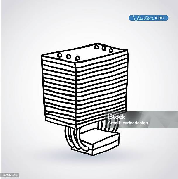 Ilustración de Ordenador Vector Illustratio Refrigerador De Cpu y más Vectores Libres de Derechos de 2015 - 2015, Aluminio, Climatización