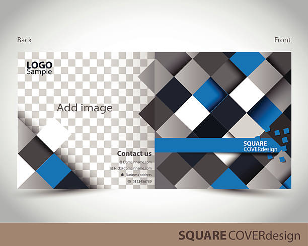 Square couverture design - Illustration vectorielle