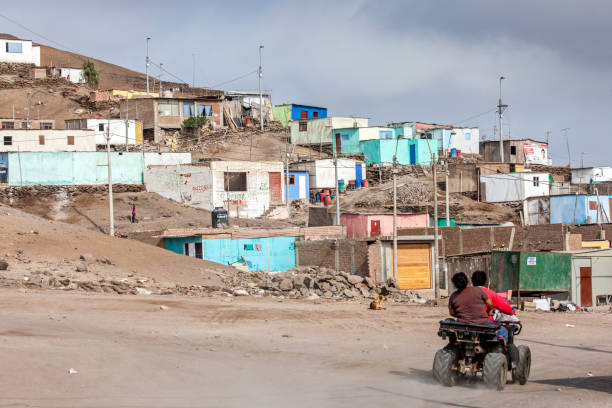 Housing for the poor in South America along the Pan American Highway (Peru)
