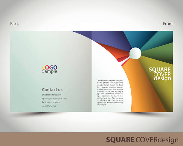 Square couverture design - Illustration vectorielle
