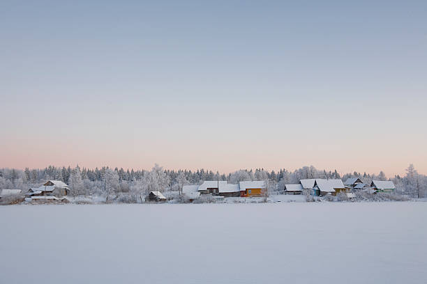 istock russian village in winter 469077040