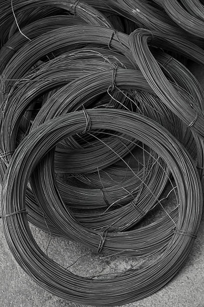 istock Steel bars close- up background. Reinforcing bar background 469077782