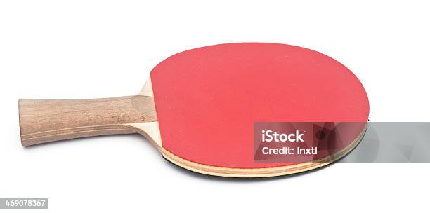 Table Tennis Racket On White Background Stock Photo - Download Image Now - Activity, Backhand Stroke, Badminton Racket