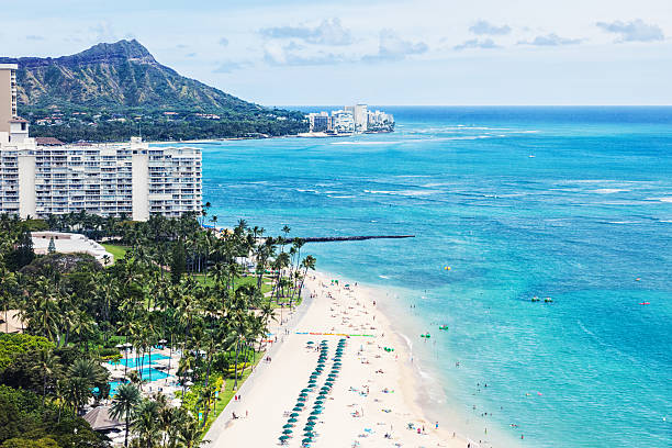 istock Waikiki Beach Aerial View 469078699