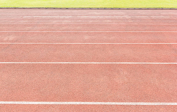 istock side view of running track 469082200