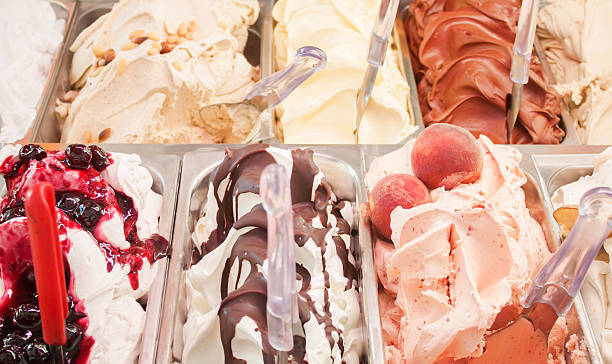 istock Ice cream closeup in gelateria 469082557