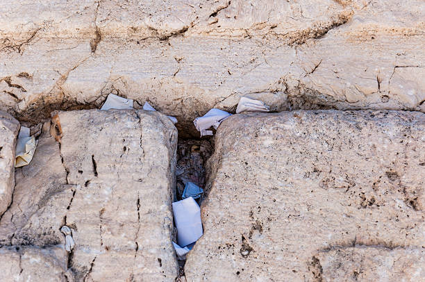 istock Letters to God shoved between the stones on Western Wall 469083174