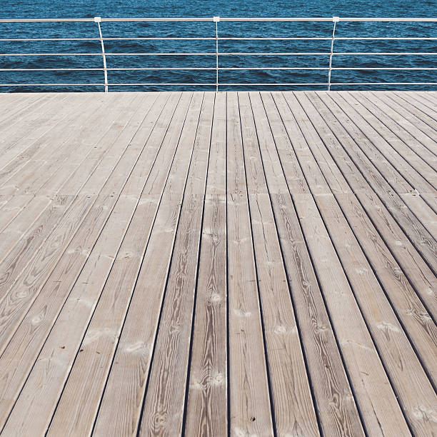 istock wooden pier and sea view 469083302