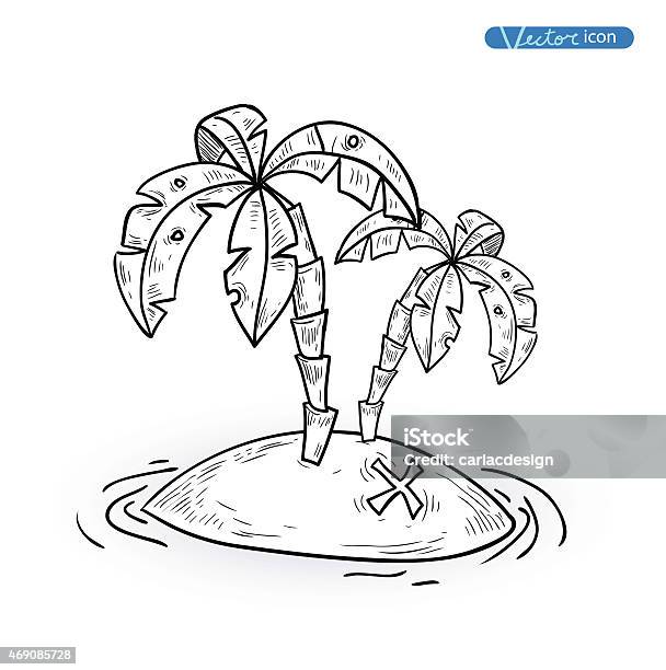 Illustration Of The Islands Vector Illustration Stock Illustration - Download Image Now - 2015, Backgrounds, Beach