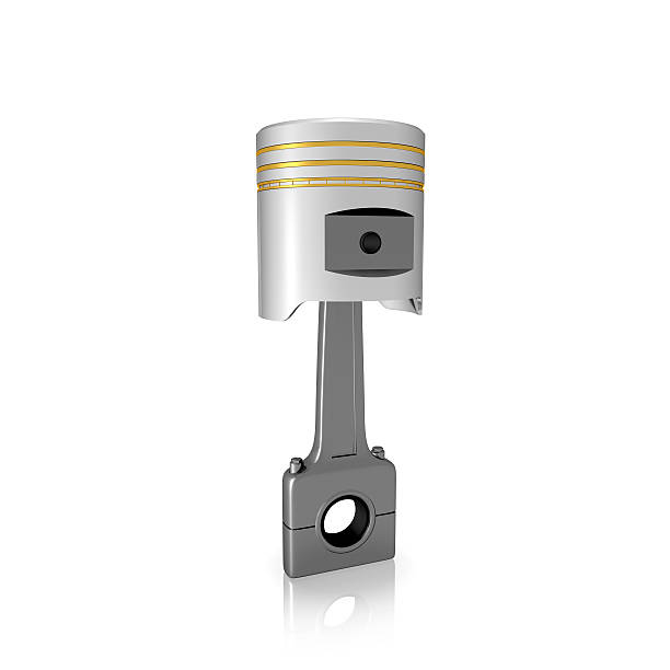 istock Piston and conrod on white isolated background 469088990