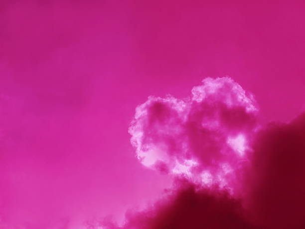 Heart cloud stock photo