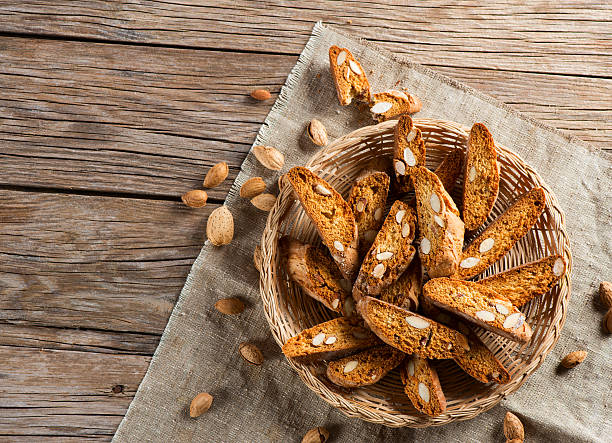 istock italian cantuccini cookies, top view 469090254