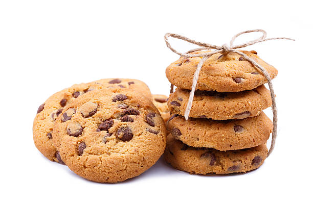 istock Tasty cookies on a white background. 469091806