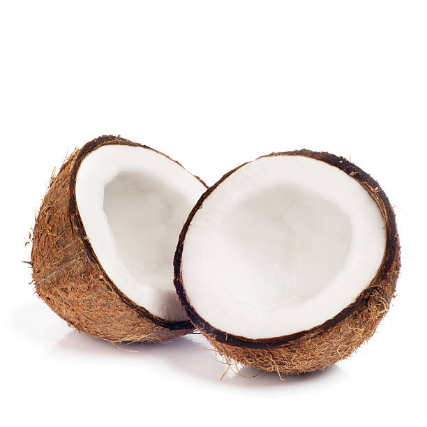 istock Fresh coconut on white isolated background 469093412